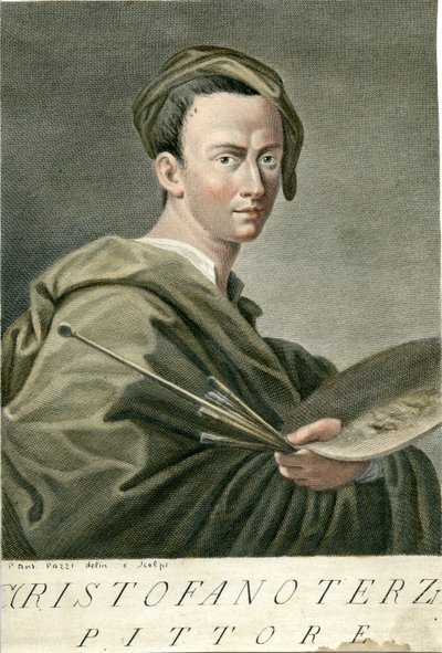 gegraveerd portret door Pietro Antonio Pazzi